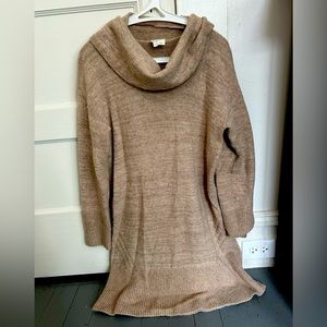 Cozy wool cowl neck dress from Anthropologie
